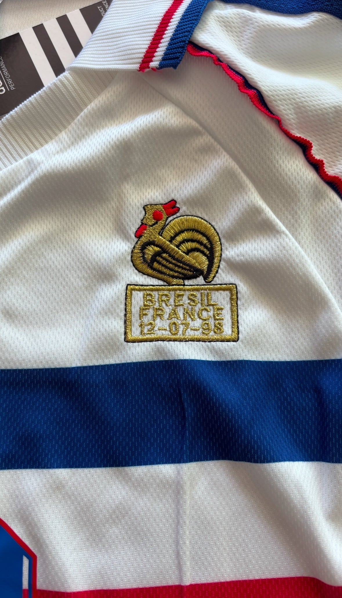 Zinedine Zidane #10 France 1998 World Cup Final Away Jersey - Long Sleeve