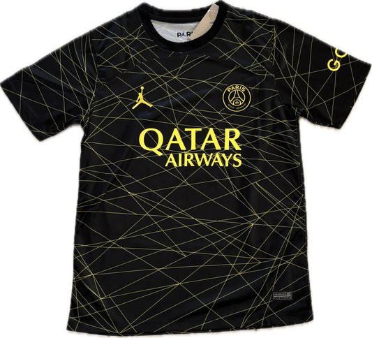 Neymar Jr #10 Paris Saint-Germain 2023 Away Football Shirt Electric Yellow