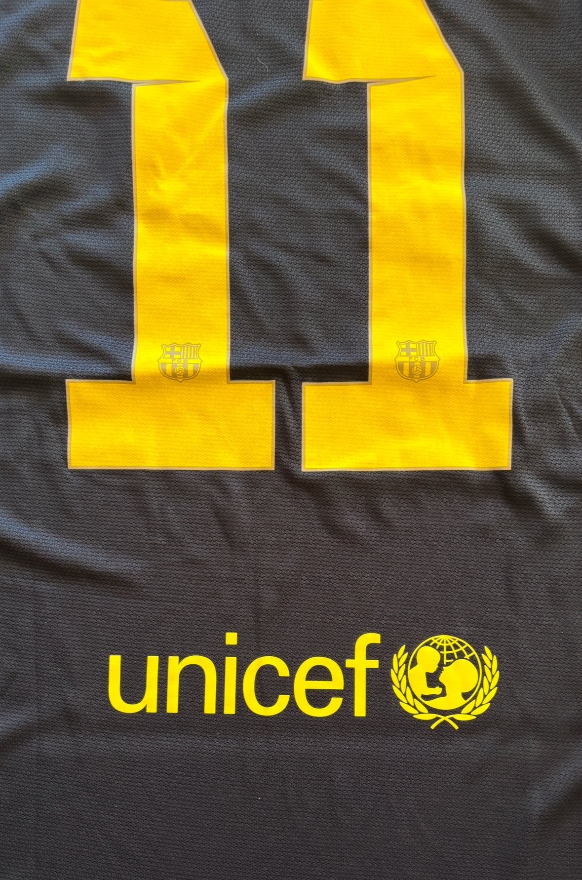 Neymar Jr #11 Barcelona Debut Season Away Shirt 2013-14 Ballstar Respect- Champions League