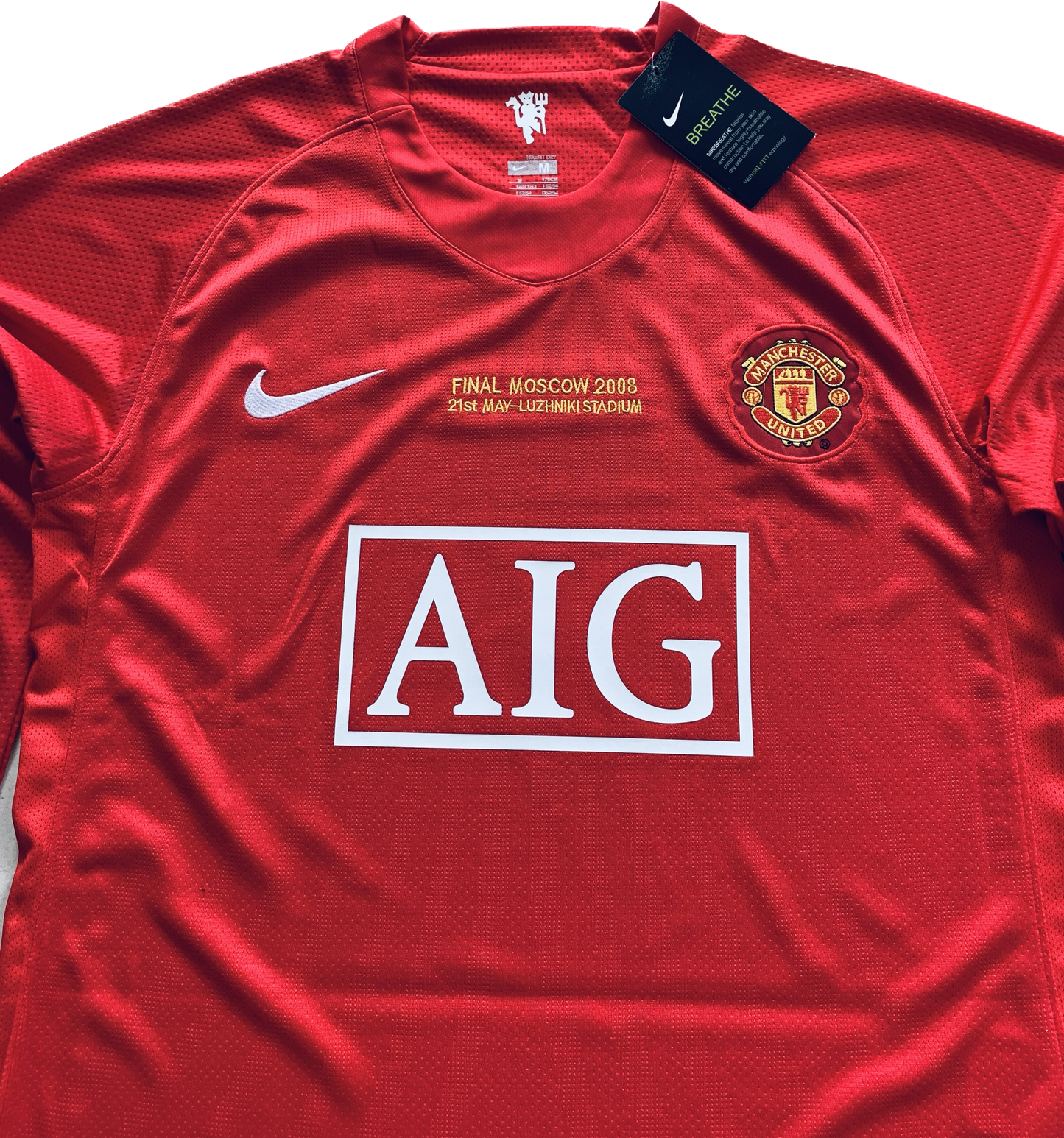 Retro Cristiano Ronaldo #7 2007/2008 UCL Final Manchester United Long Sleeve MENS Jersey UEFA Champions League