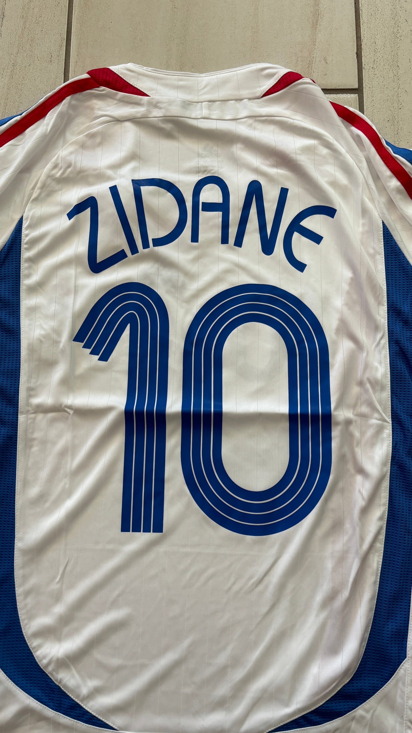 2006 France World Cup Zinedine Zidane #10 MENS Jersey Shirt Away Kit Vinatge Retro