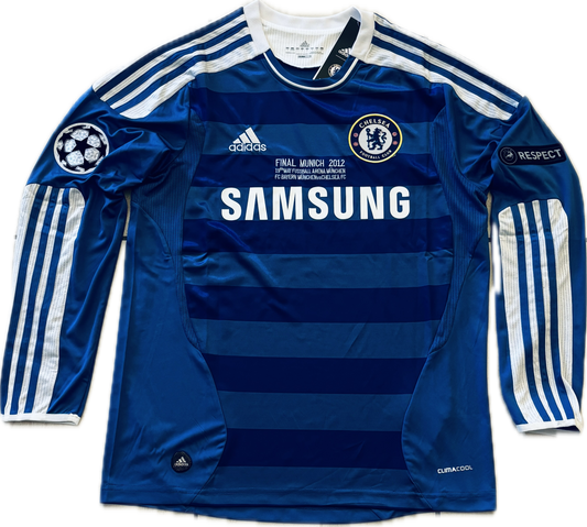 Chelsea 2012 Didier Drogba #11 Champions League Final Jersey Retro Vintage Soccer Football