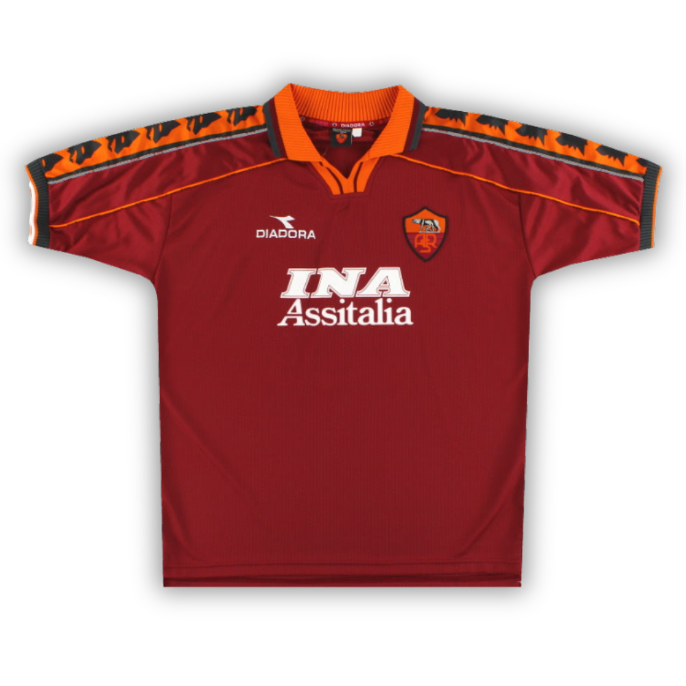 1998-99 - ROMA HOME | RETRO Totti 10 / Bartelt 9 / Cafu 2