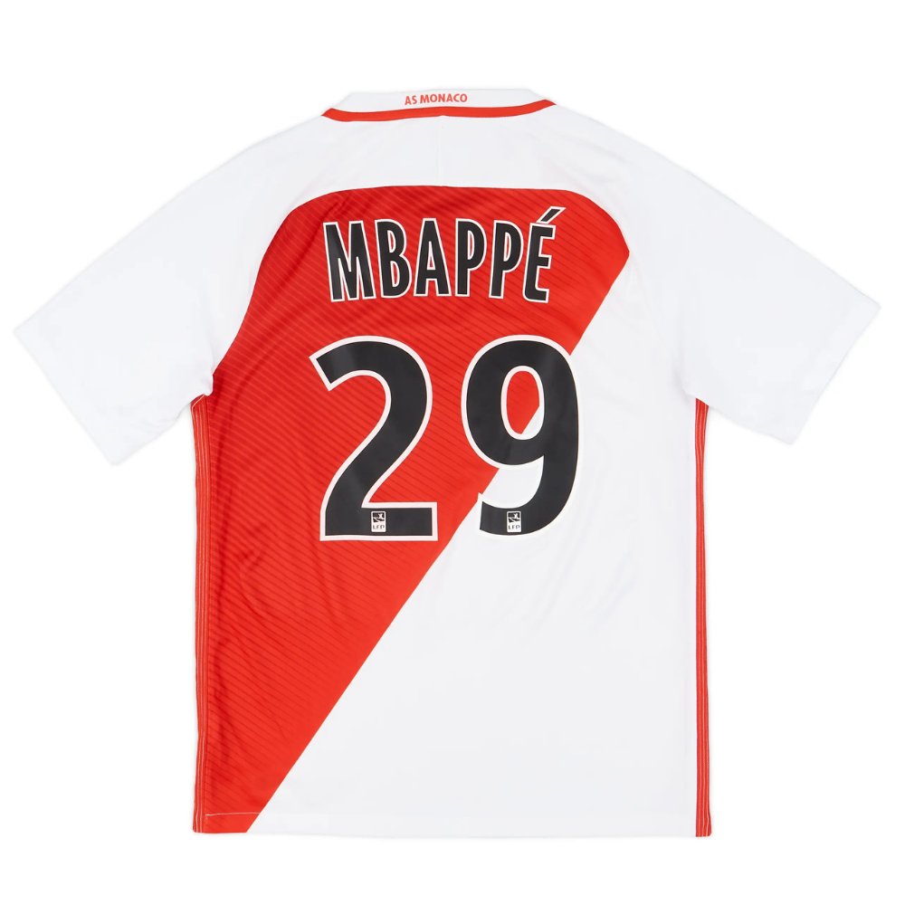 2016-17 - MONACO HOME | RETRO Mbappé 29 / Bernardo 10  / Falcao 9