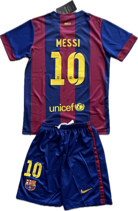 Messi 10 FC Barcelona Nike 2015 Final London Champions Football Soccer Jersey Youth Kids