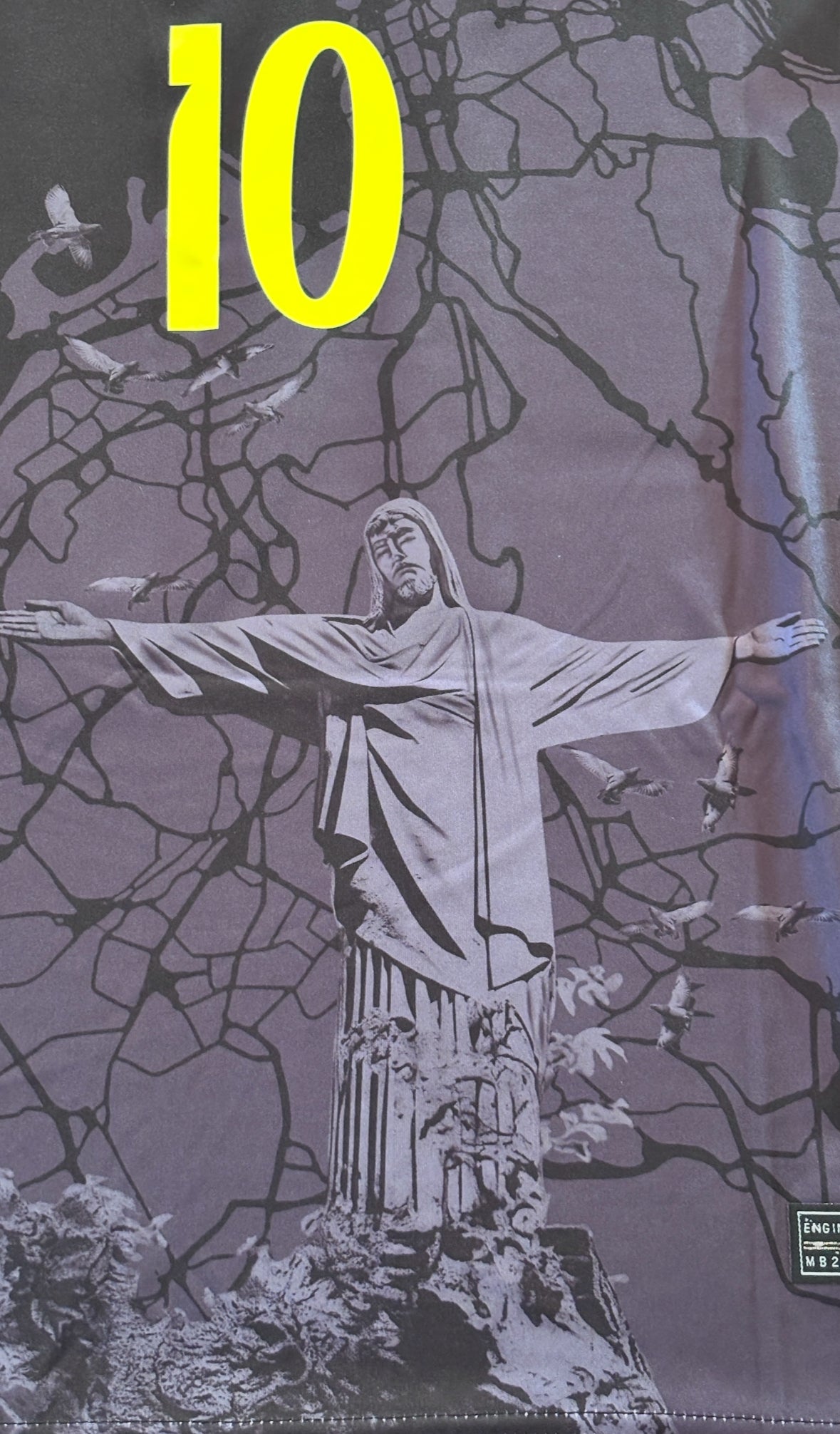 Neymar Jr #10 BRAZIL REDEEMER  Black Brazil City MENS jersey