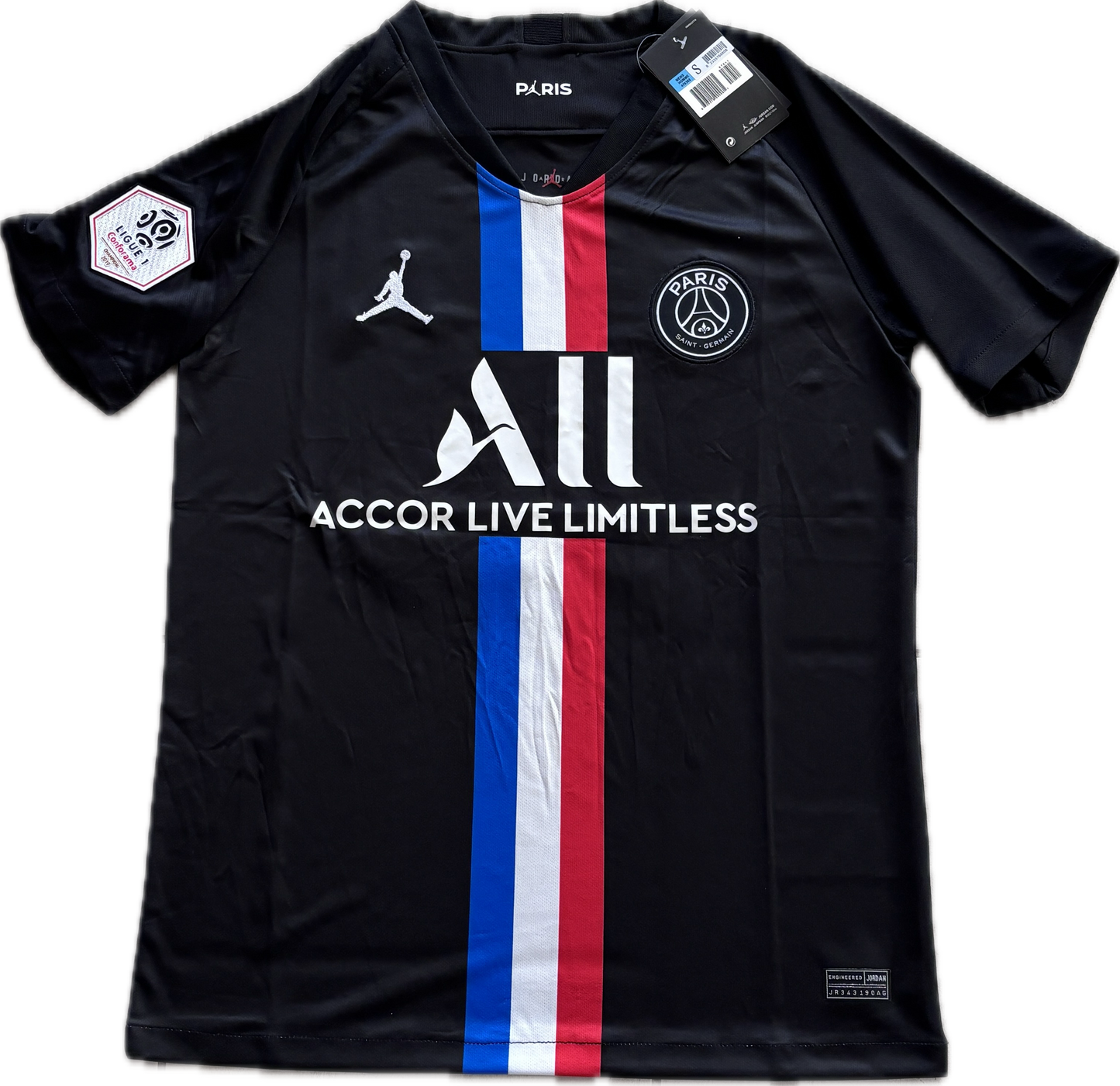 Neymar Jr #10 PSG Paris Saint Germain Football Black Soccer Jersey
