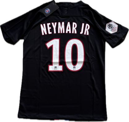 Neymar Jr #10 PSG Paris Saint Germain Football Black Soccer Jersey