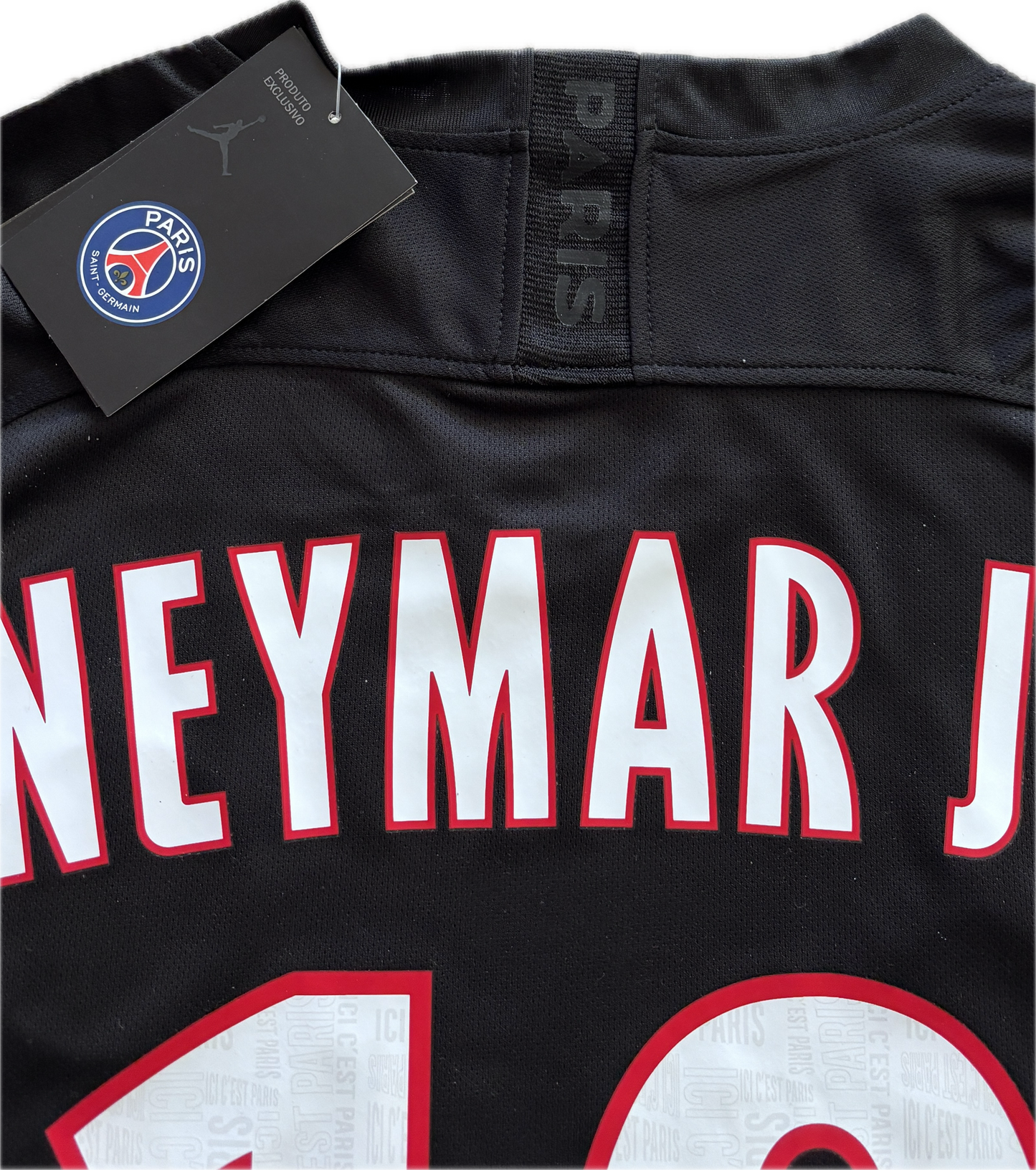 Neymar Jr #10 PSG Paris Saint Germain Football Black Soccer Jersey