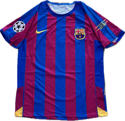 Ronaldinho #10 Jersey FC Barcelona 2006 Retro Football Soccer Jersey Football Champions League Final