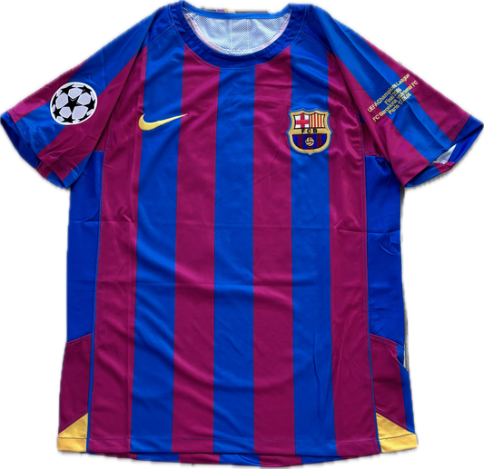 Ronaldinho #10 Jersey FC Barcelona 2006 Retro Football Soccer Jersey Football Champions League Final