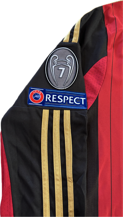 Kaká #22 AC Milan 2013-14 Champions League Home Jersey Long Sleeve