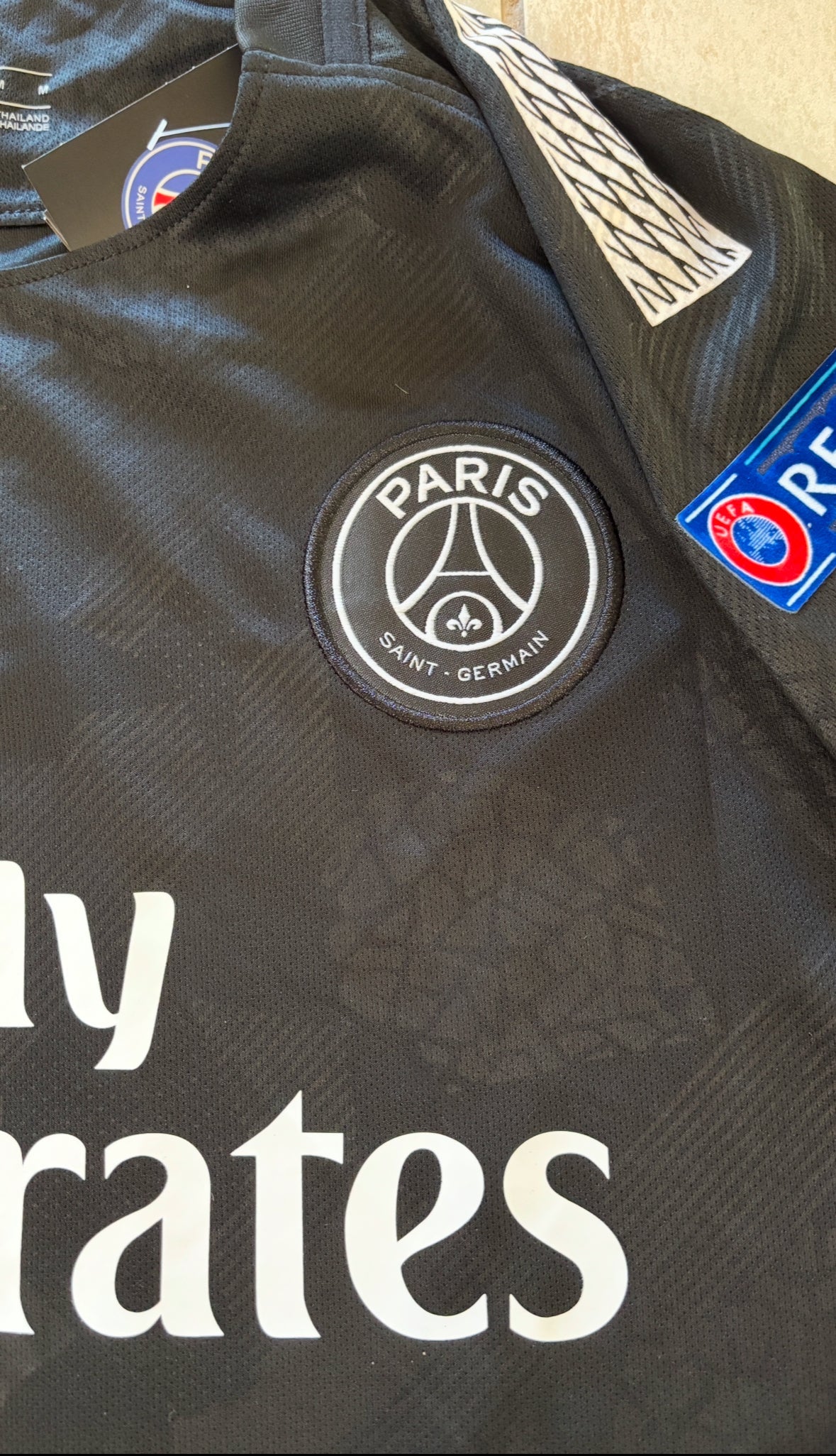 Neymar Jr #10 PSG 2018-19 Champions League Third Jersey