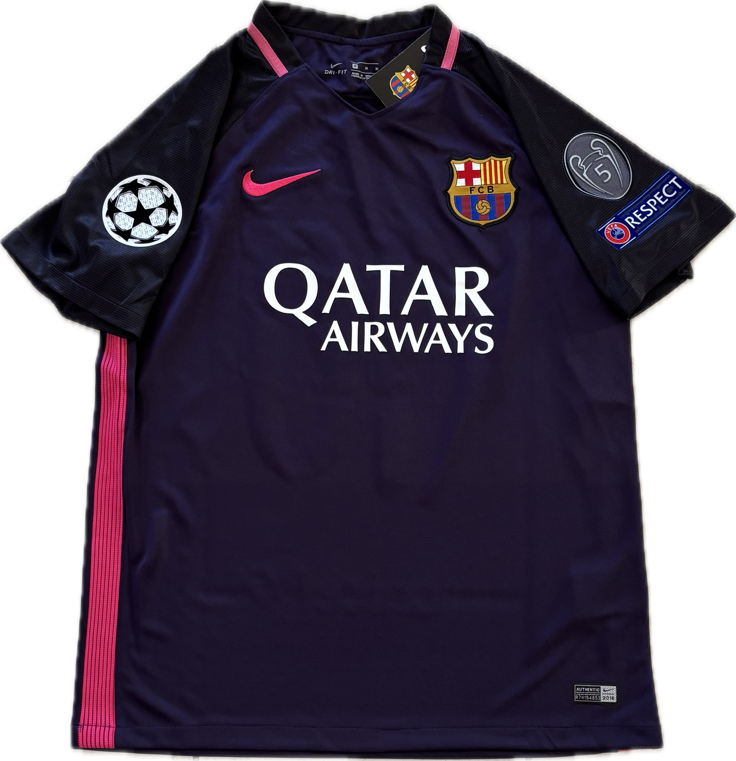 Lionel Messi #10 Barcelona 2017 Purple Away Shirt Champions League Jersey