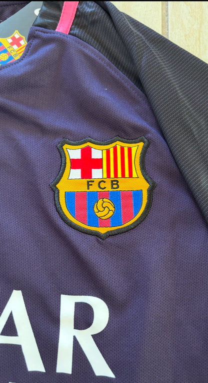 Lionel Messi #10 Barcelona 2017 Purple Away Shirt Champions League Jersey