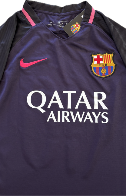 Lionel Messi #10 Barcelona 2017 Purple Away Shirt Champions League Jersey