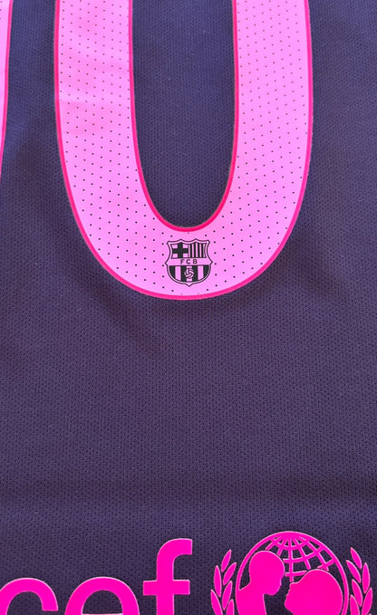 Lionel Messi #10 Barcelona 2017 Purple Away Shirt Champions League Jersey
