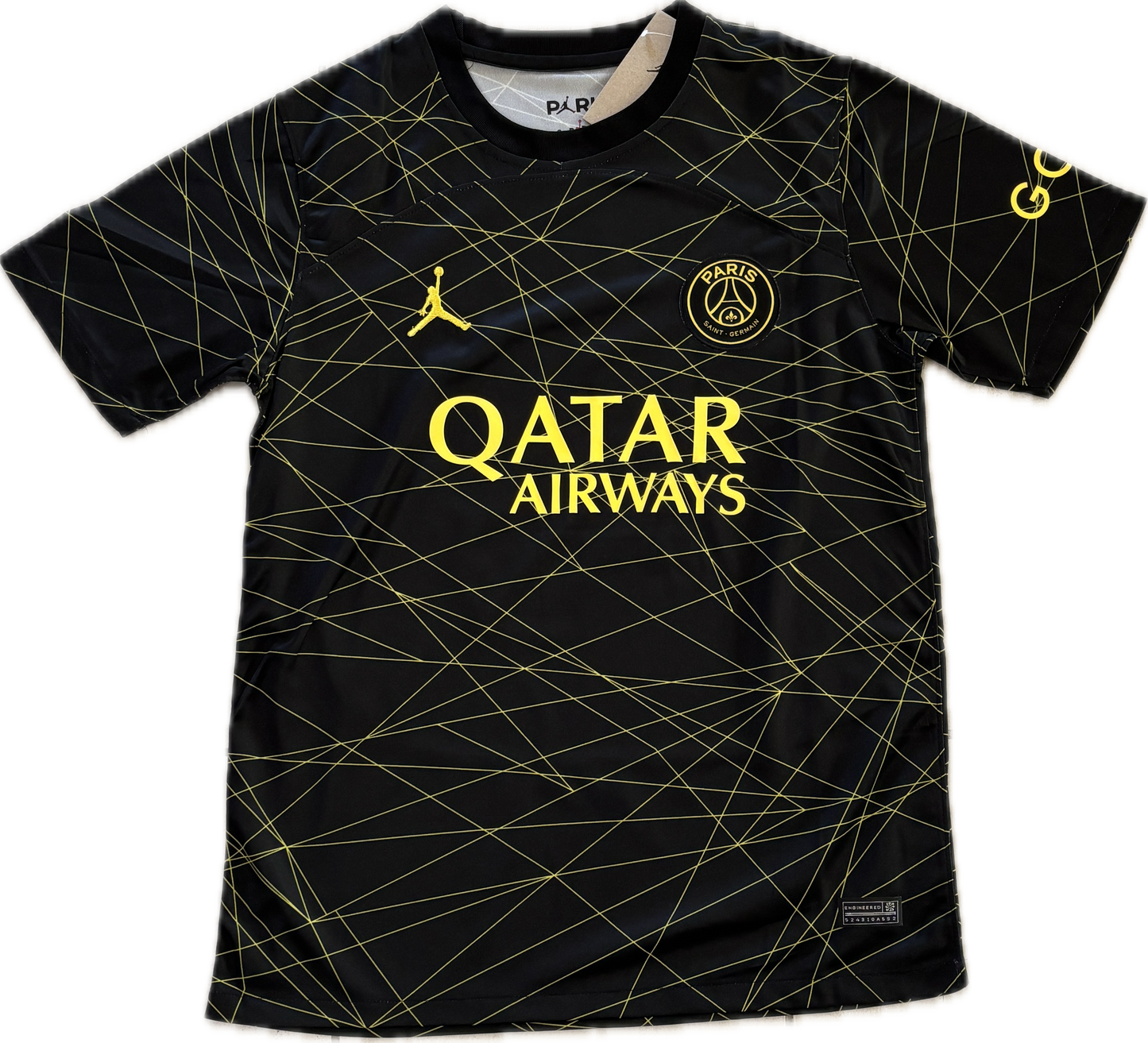 Neymar Jr #10 Paris Saint-Germain 2023 Away Football Shirt Electric Yellow