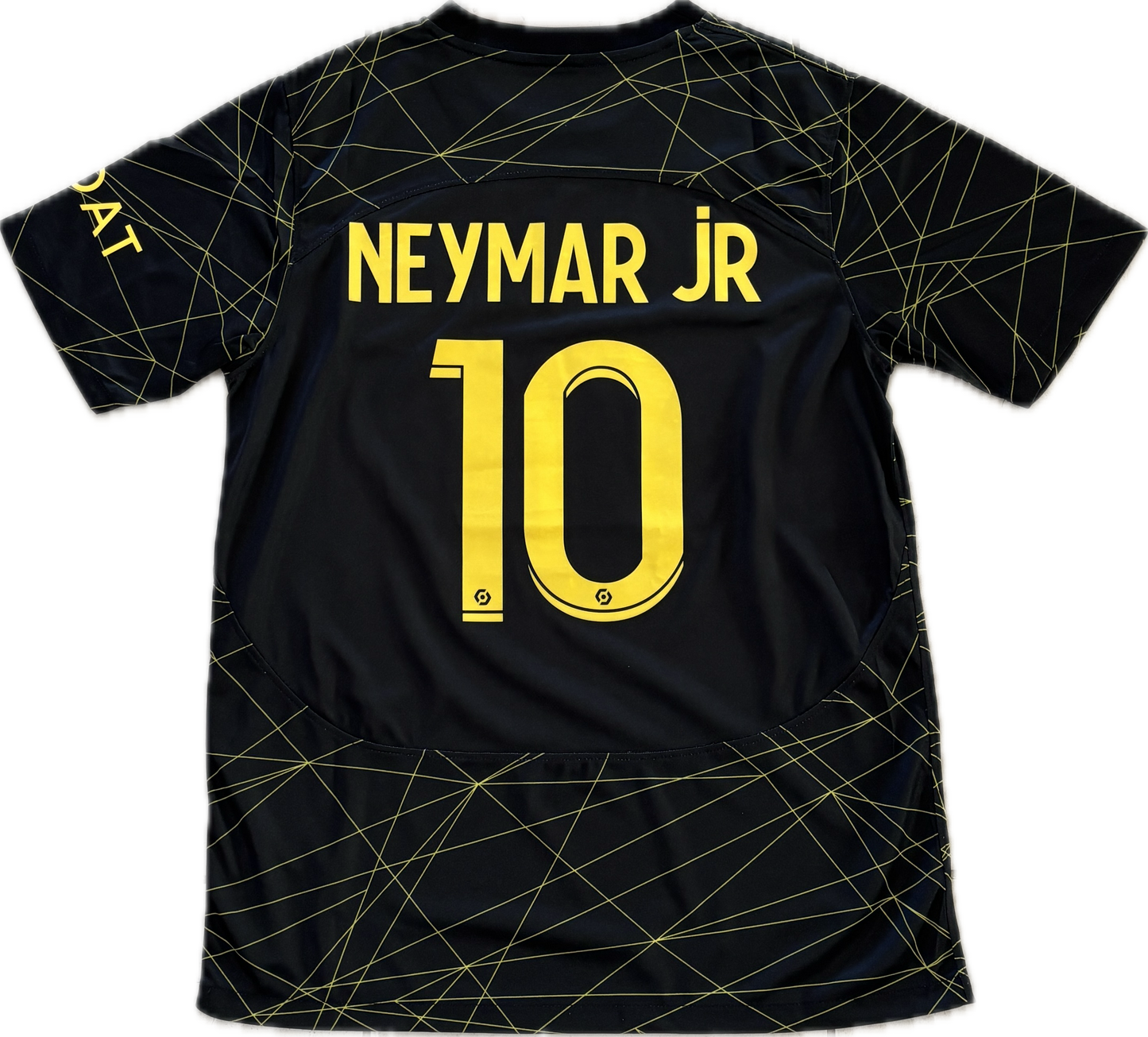 Neymar Jr #10 Paris Saint-Germain 2023 Away Football Shirt Electric Yellow