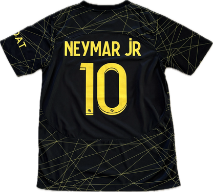 Neymar Jr #10 Paris Saint-Germain 2023 Away Football Shirt Electric Yellow