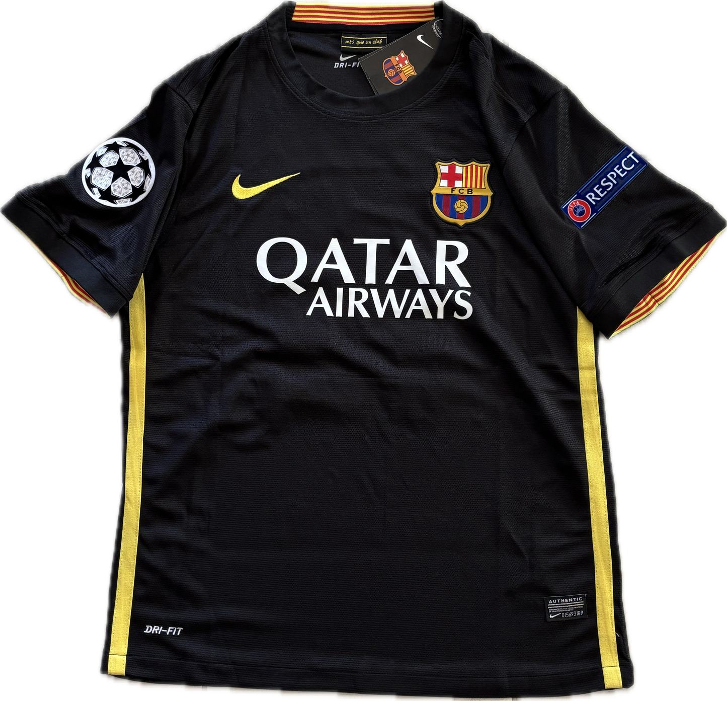 Neymar Jr #11 Nike Barcelona Debut Season Away Shirt 2013-14 Ballstar Respect- Champions League