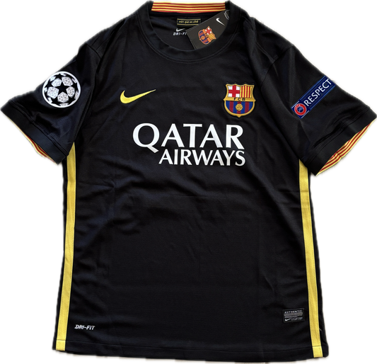 Neymar Jr #11 Barcelona Debut Season Away Shirt 2013-14 Ballstar Respect- Champions League