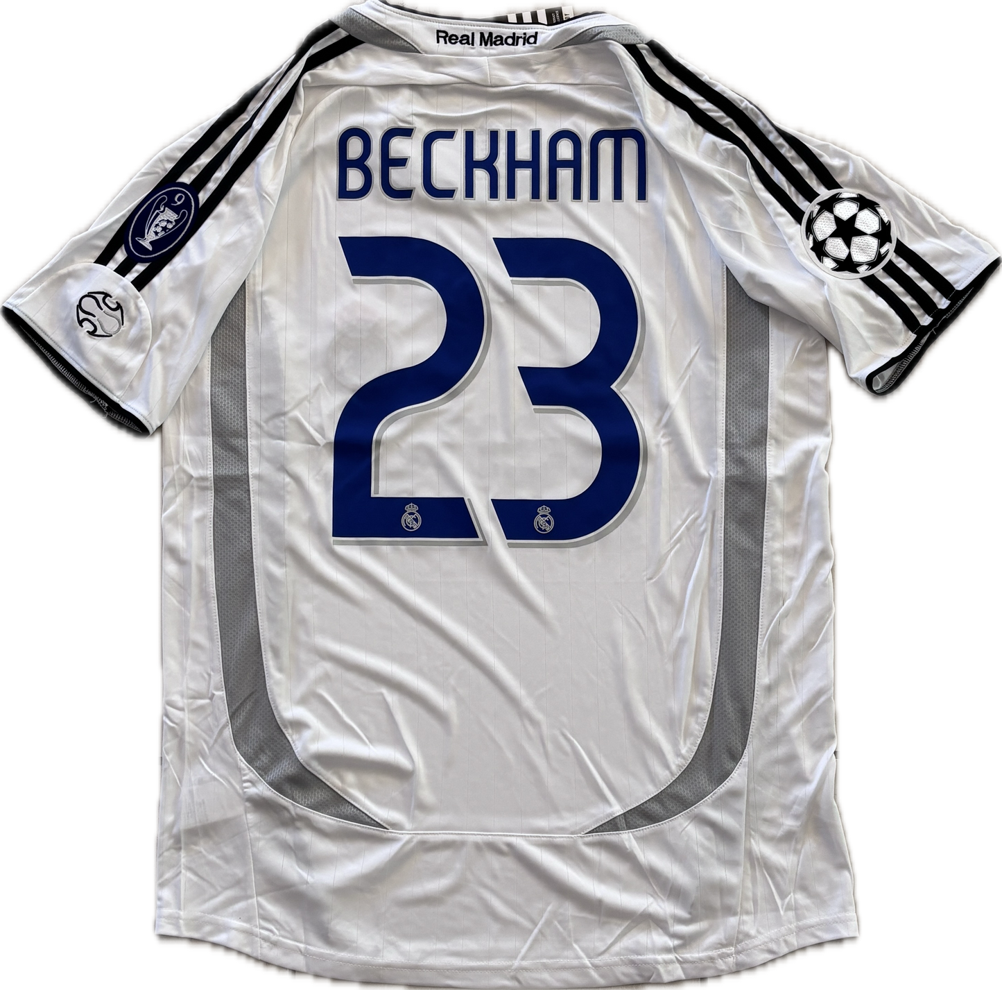 David Beckham  #23 Real Madrid 2006-2007 Home Jersey - Final Season La Liga Champions Short sleeve