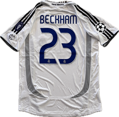David Beckham  #23 Real Madrid 2006-2007 Home Jersey - Final Season La Liga Champions Short sleeve