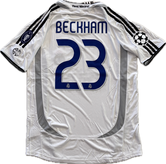 David Beckham  #23 Real Madrid 2006-2007 Home Jersey - Final Season La Liga Champions Short sleeve