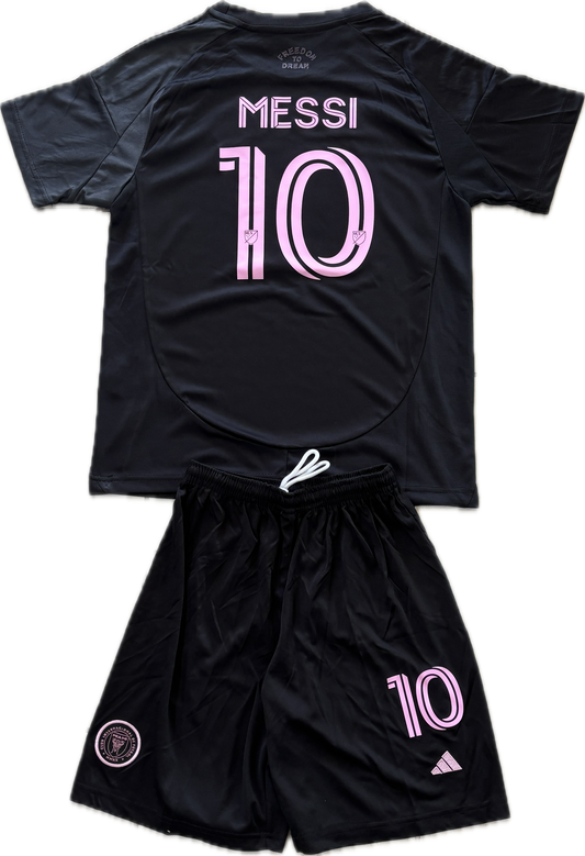 Messi #10 Inter Miami  Adidas "La Noche" Kids Youth Kit (Jersey + Shorts) 2025-26