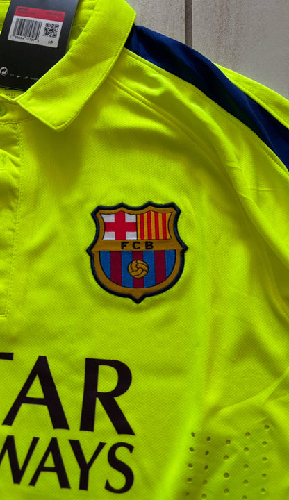 Neymar Jr #11 Nike Barcelona 2015-16 Away Jersey - Champions League & World Champions Patch