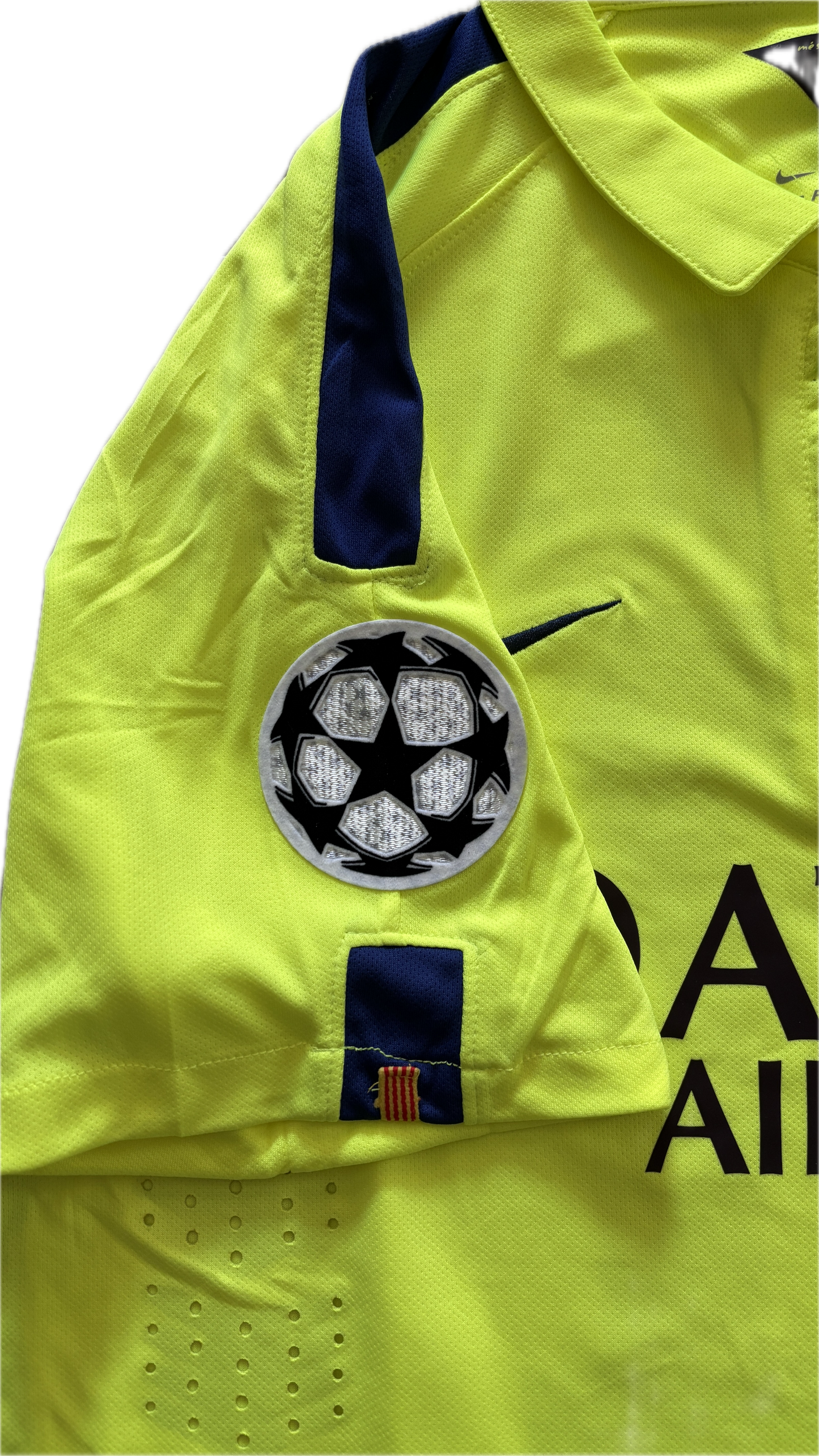 Neymar Jr #11 Nike Barcelona 2015-16 Away Jersey - Champions League & World Champions Patch