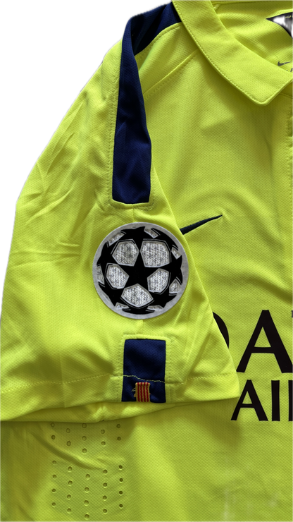 Neymar Jr #11 Nike Barcelona 2015-16 Away Jersey - Champions League & World Champions Patch