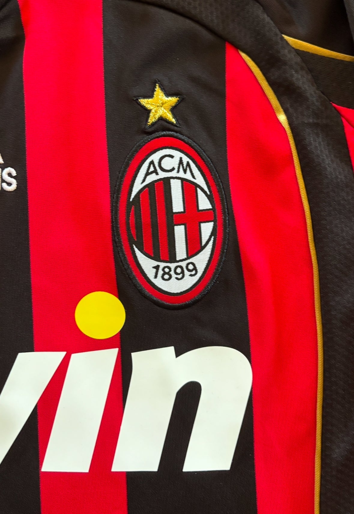 Kaka #22 Jersey AC Milan 2006-07 Retro Football Soccer Jersey Football Champions League Red Black UCL MENS
