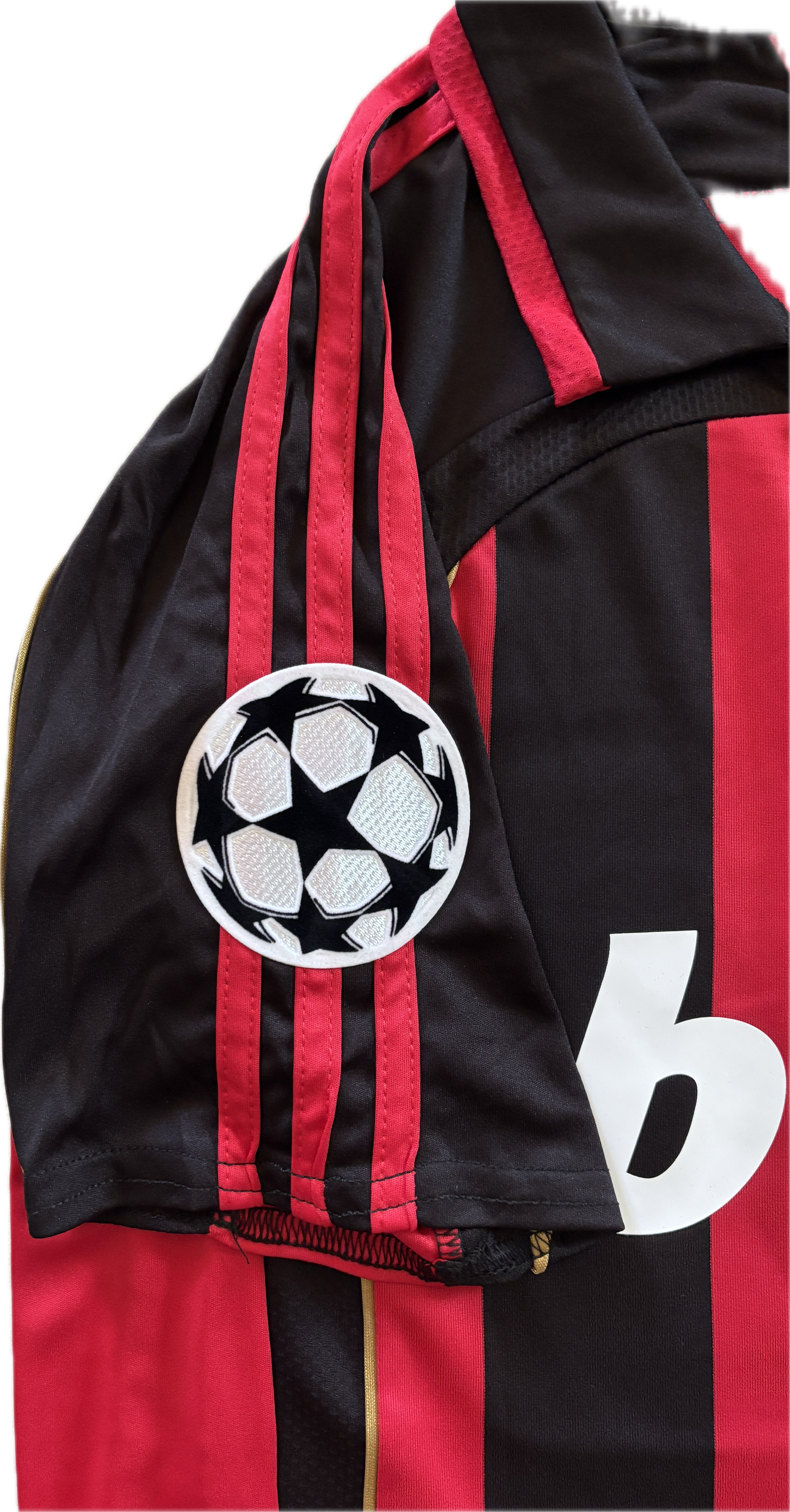 Kaka #22 Jersey AC Milan 2006-07 Retro Football Soccer Jersey Football Champions League Red Black UCL MENS