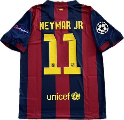 Neymar JR 11 FC Barcelona Nike 2015 Final London Champions League Football Soccer Jersey MENS