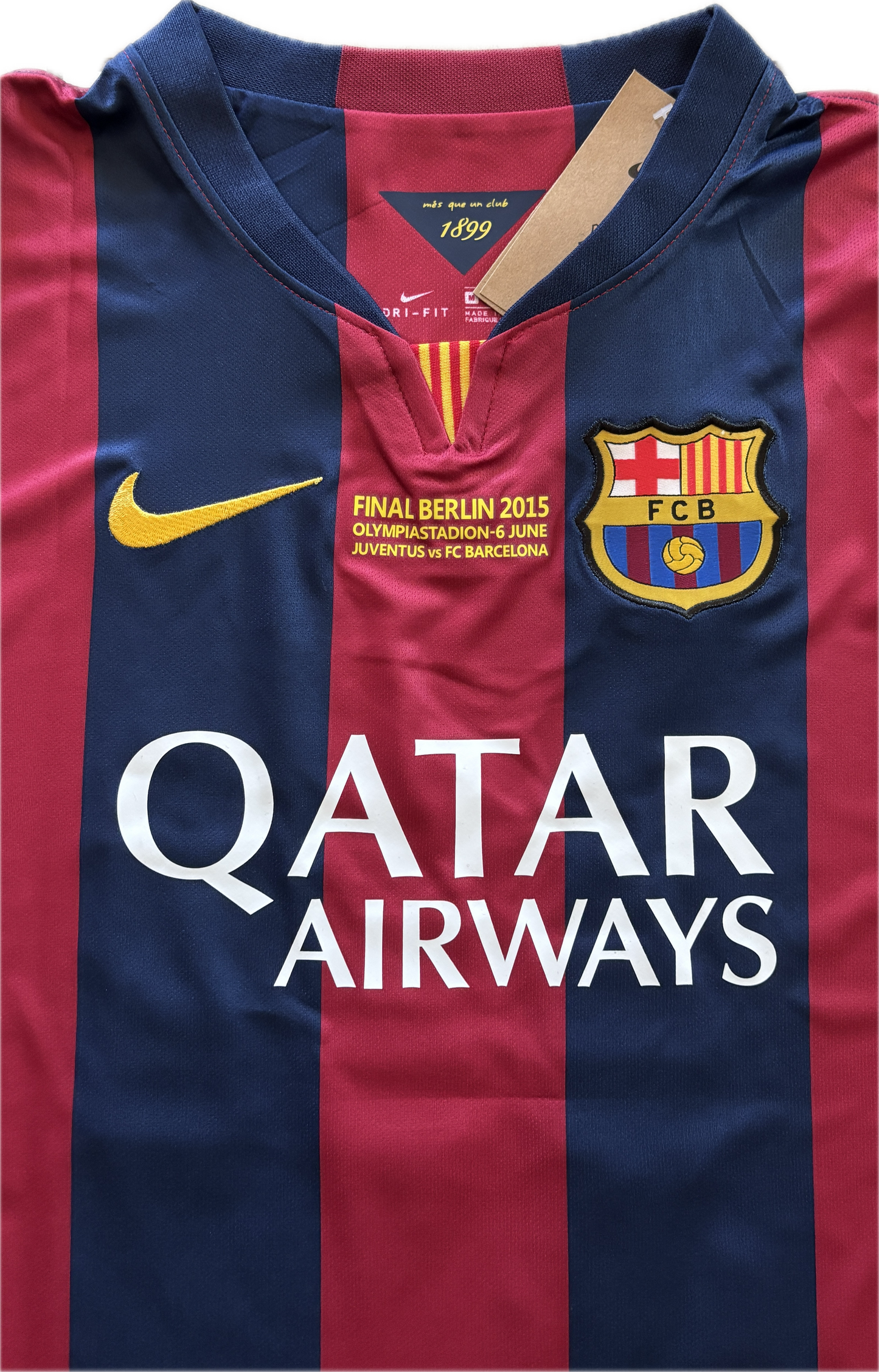 Neymar JR 11 FC Barcelona Nike 2015 Final London Champions League Football Soccer Jersey MENS