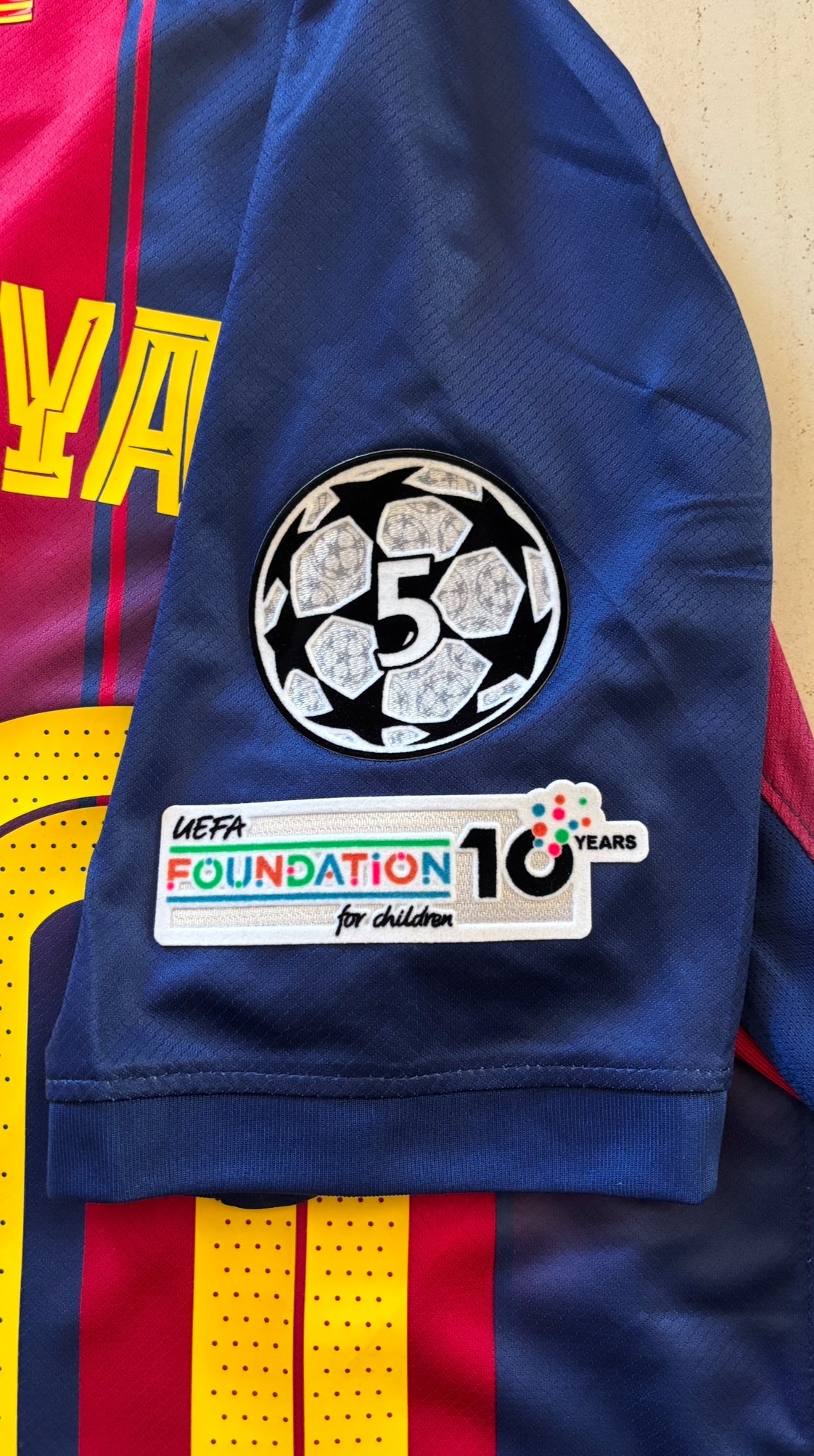 Lamine Yamal #10 FC Barcelona Nike 2025 2026 Home Jersey - Champions League 5 Ballstar MENS