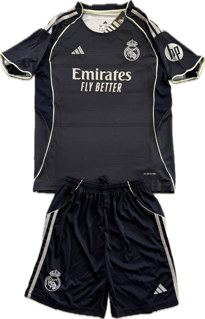 Mbappé #10 Real Madrid 2025-26 Youth Away Kit (Jersey + Shorts) Adidas