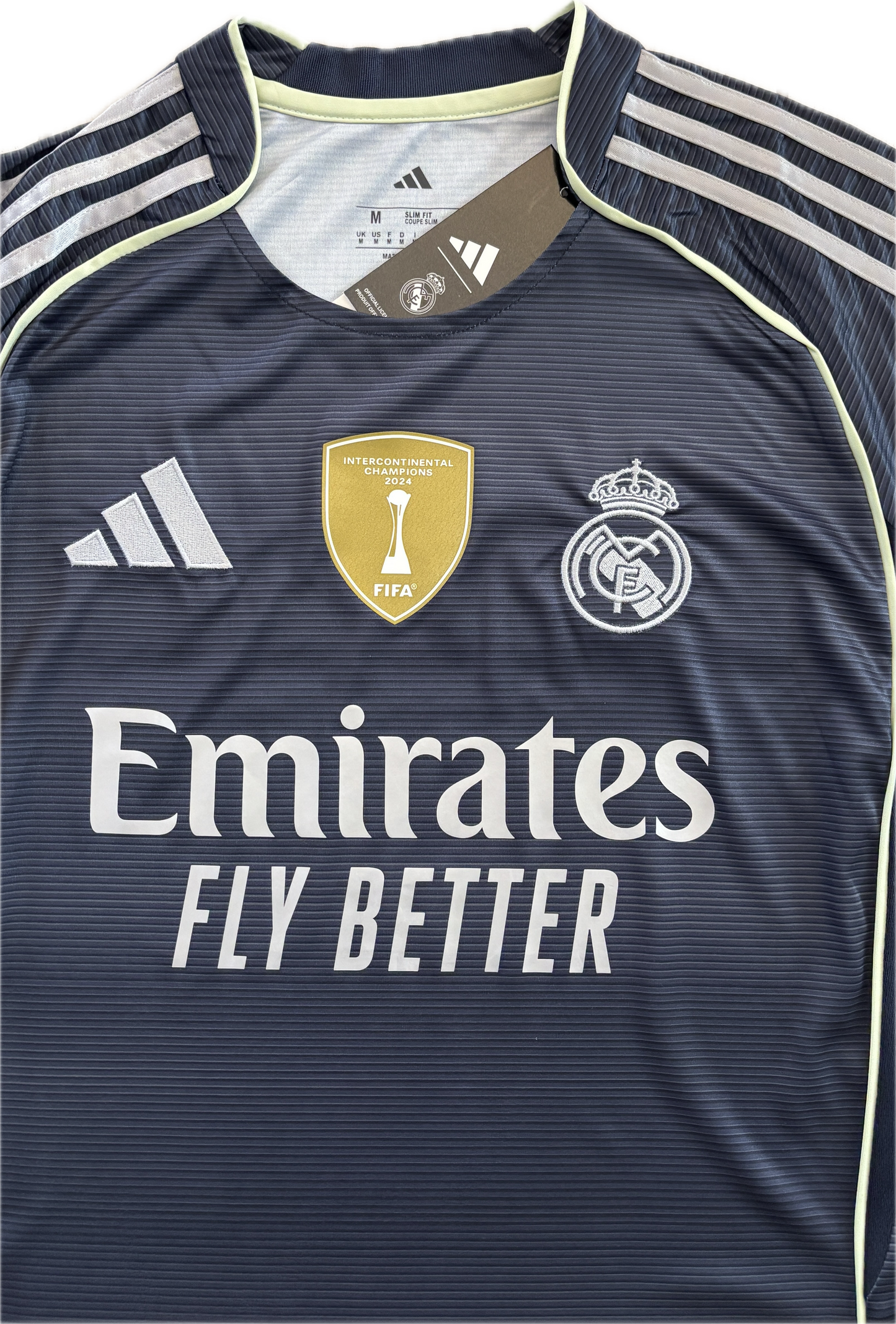 Mbappé #10 Real Madrid 2025-26 Adidas Away Jersey with Intercontinental & Champions League Patches