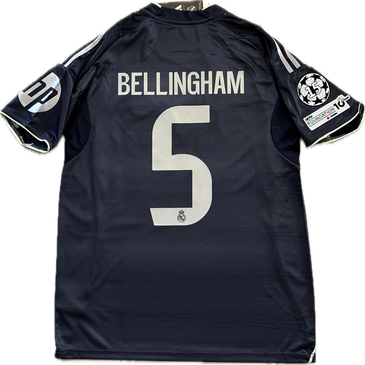 Bellingham #5 Real Madrid 2025-26 Adidas Away Jersey with Intercontinental & Champions League Patches