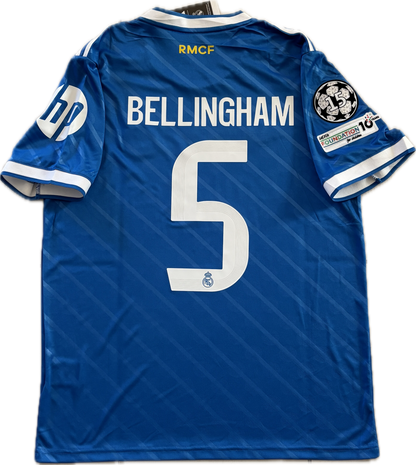 Real Madrid 2025-26 Adidas Originals Jersey with Intercontinental & 15 Champions League Patch