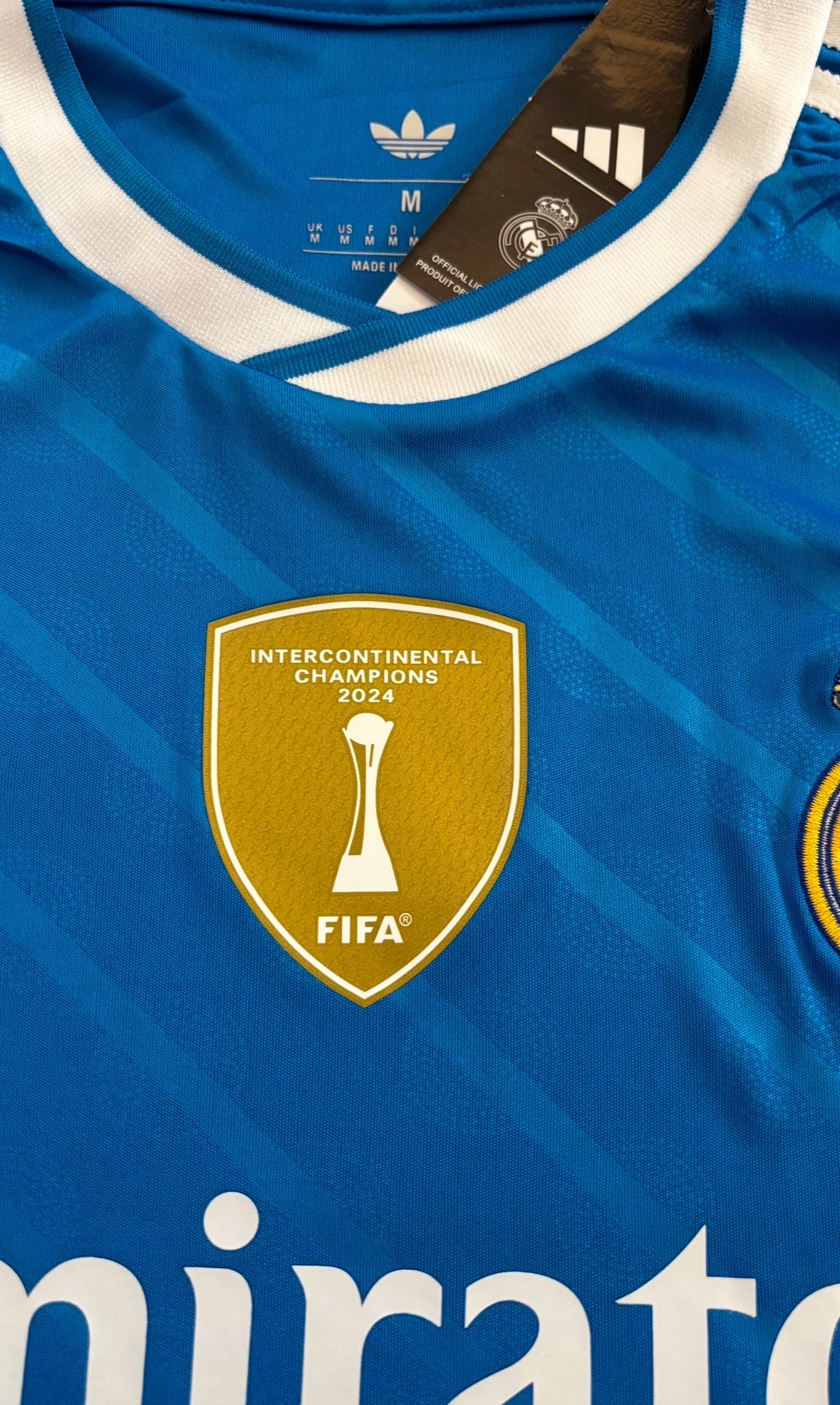 Mbappé #10 Real Madrid 2025-26 Adidas Originals Jersey | Intercontinental & 15x Champions League Patches