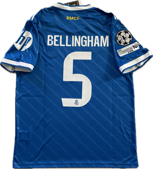Bellingham #5 Real Madrid 2025-26 Adidas Originals Jersey | Intercontinental & 15x Champions League Patches