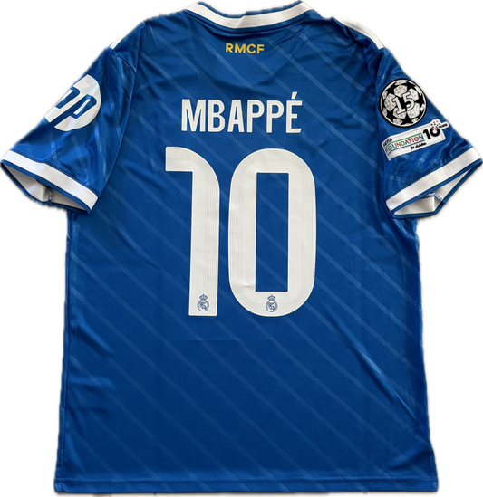 Mbappé #10 Real Madrid 2025-26 Adidas Originals Jersey | Intercontinental & 15x Champions League Patches