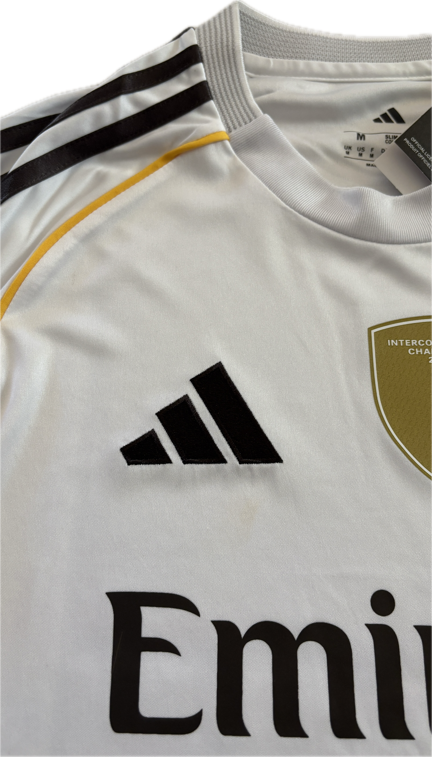 Mbappé #10 Real Madrid 2025-26 Adidas Home Jersey | Intercontinental & 15x Champions League Patches