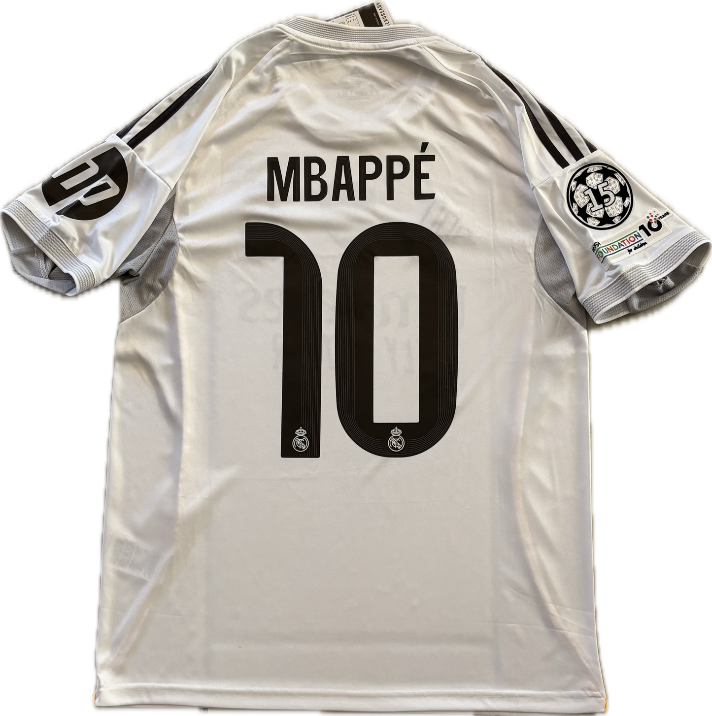 Mbappé #10 Real Madrid 2025-26 Adidas Home Jersey | Intercontinental & 15x Champions League Patches