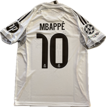 Mbappé #10 Real Madrid 2025-26 Adidas Home Jersey | Intercontinental & 15x Champions League Patches