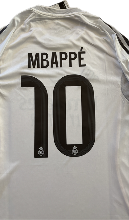 Mbappé #10 Real Madrid 2025-26 Adidas Home Jersey | Intercontinental & 15x Champions League Patches