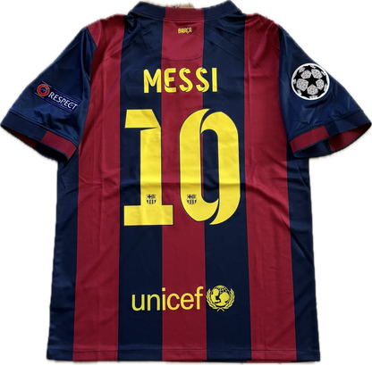 Messi #10 FC Barcelona Nike 2015 Final Berlin Champions League Football Soccer Jersey